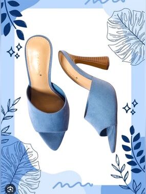 JustFab Mira Heeled Open-Toe Mules